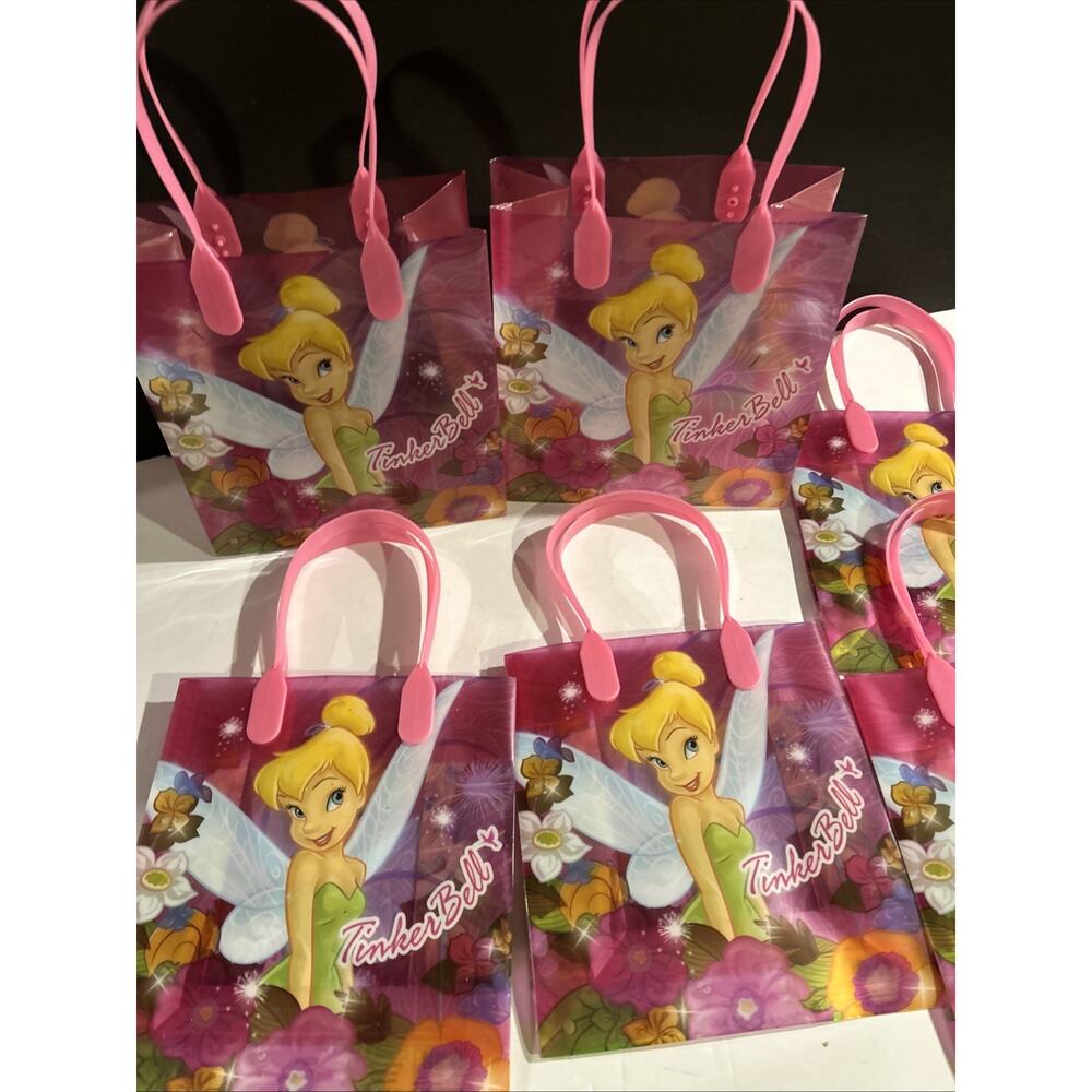 DISNEY TINKERBELL FAIRY GOODIE BAGS PARTY FAVOR GIFT BAGS 10 pieces New!